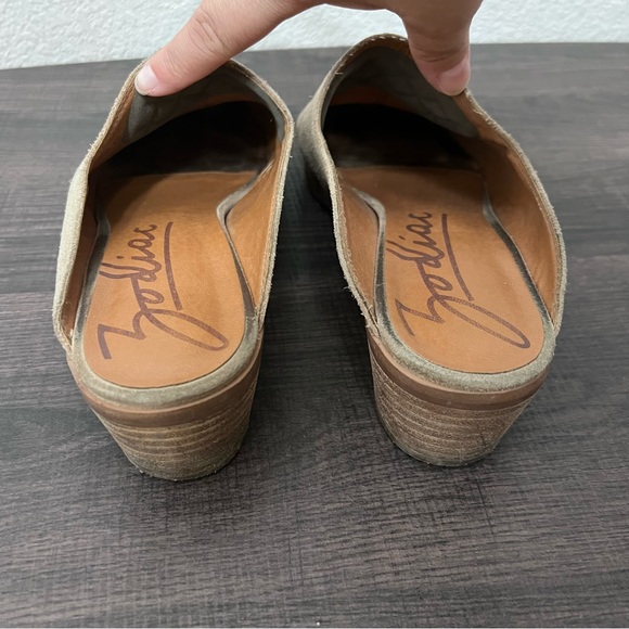 Zodiac tan leather slip on mules with heel western boho size 9.5 - Picture 10 of 14